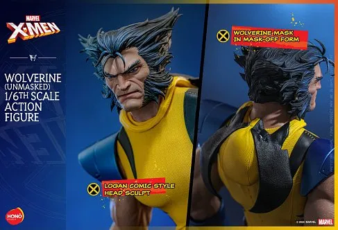 Фигурка X-Men Wolverine Unmasked — Hot Toys HONO Studio HS06 1/6