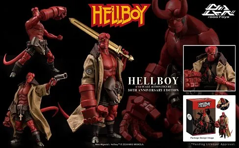 Фигурка Хэллбоя — 1000toys Hellboy 30th Ann Edition 1/12