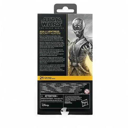 Фигурка Clone Wars Asajj Ventress Bounty Hunter — Hasbro Star Wars Black Series