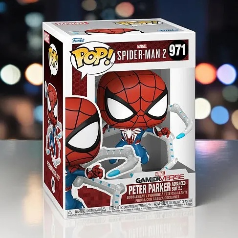 Фигурка Спайдермен — Funko Spider-Man 2 Game Peter Parker Advanced Suit 2.0 Pop! Vinyl 971