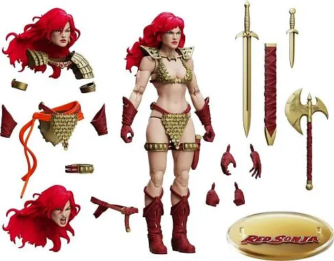 Фигурка Red Sonja Limited Gold and Red — Boss Fight Studio Epic HACKS Figure