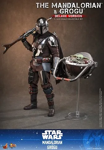 Фигурки Мандалорец и Грогу — Hot Toys MMS872 The Mandalorian and Grogu 1/6 Deluxe