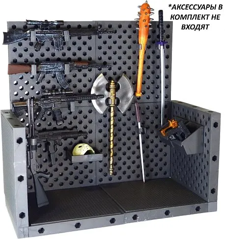 Набор аксессуаров — Ultimate Weapons and Accessory Modular Diorama Rack for Action Figures