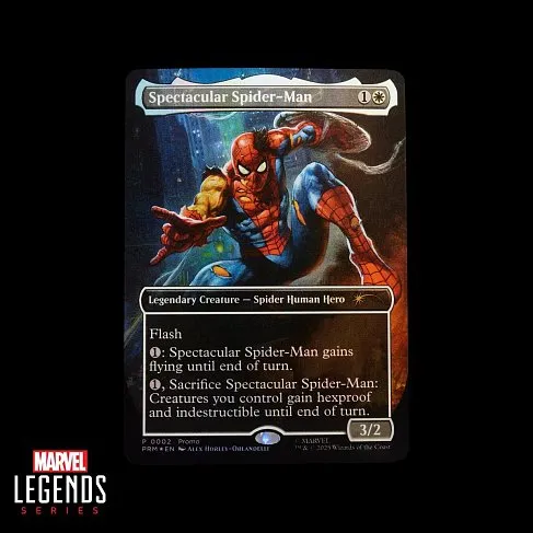Фигурка Battle-Damaged Spiderman — Hasbro Marvel Legends Magic the Gathering Figure