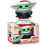 Фигурка Grogu w Santa Hat in Pram — Star Wars Funko Pop! Vinyl 746