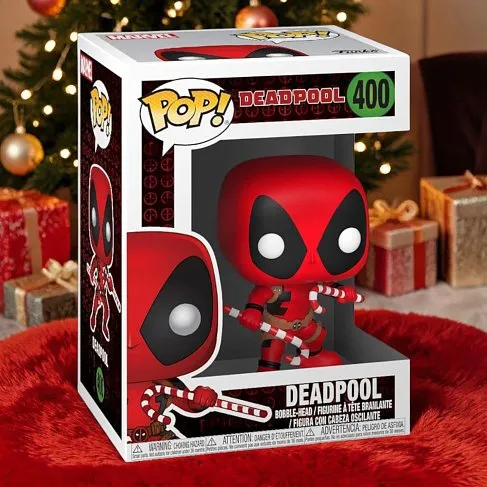 Фигурка Дэдпула — Funko POP! Marvel Holiday Deadpool Candy Canes 400