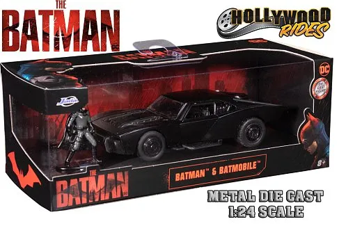 Модель The Batman 2022 — 1:24 Die-Cast Metal Vehicle w Figure