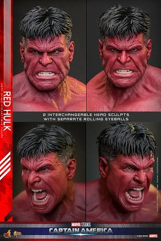 Фигурка Red Hulk — Hot Toys MMS797 Captain America Brave New World 1/6