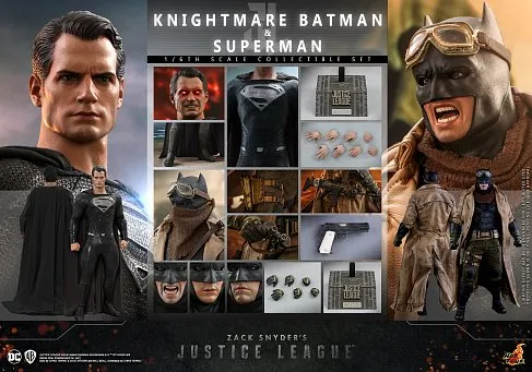 Фигурки Knightmare Batman and Superman — Hot Toys TMS038 Zack Snyder Justice League 1/6 Set