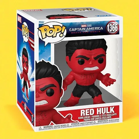 Фигурка Captain America Brave New World Red Hulk Super 6-Inch — Funko Pop! Vinyl 1366