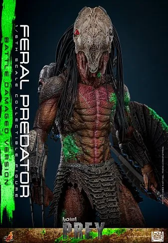 Фигурка Хищник Feral Predator Battle Damaged Version — Hot Toys TMS173 Prey 1/6
