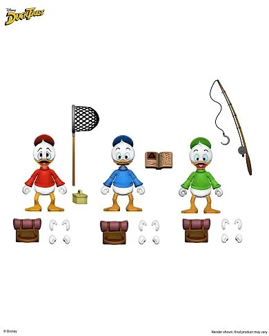 Фигурки Утиные Истории — Neca DuckTales Ultimate Huey, Dewey, and Louie Action Figure 3-Pack