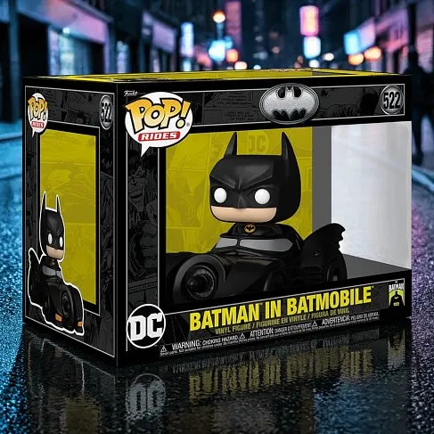 Фигурка Batman in Batmobile — Funko POP! 85th Anniversary Deluxe 522