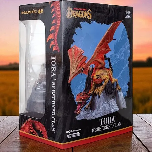 Фигурка Tora Berserker Clan Dragon — McFarlane Toys Dragons Series 8 Gold Label