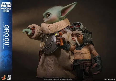 Фигурка Грогу 38 см — Hot Toys LMS016: The Mandalorian and Grogu 1/1