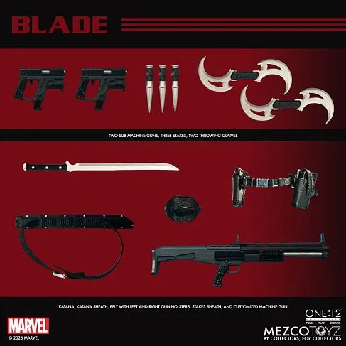 Фигурка Блэйд — Mezco Marvel One 12 Collective Blade