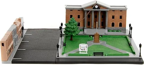 Диорама Back to The Future Hill Valley Courthouse Diorama —Jada Nanoscene 