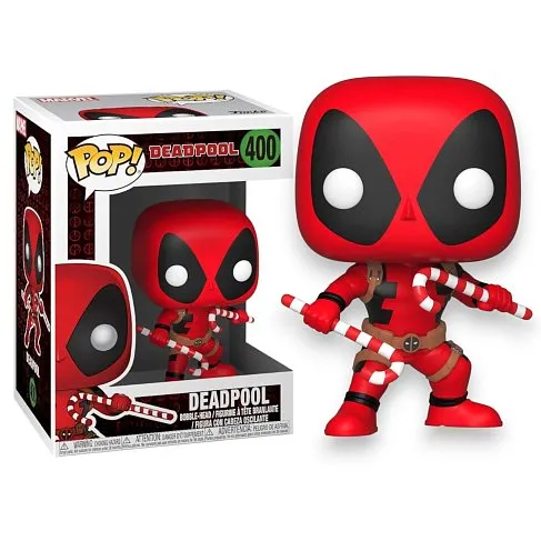 Фигурка Дэдпула — Funko POP! Marvel Holiday Deadpool Candy Canes 400