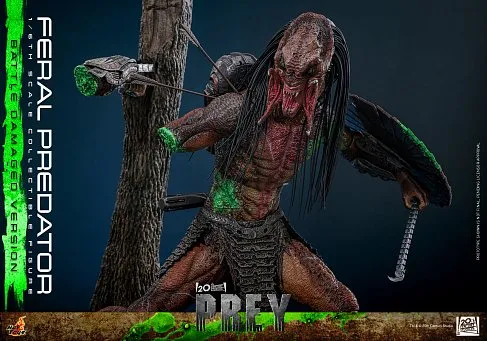 Фигурка Хищник Feral Predator Battle Damaged Version — Hot Toys TMS173 Prey 1/6