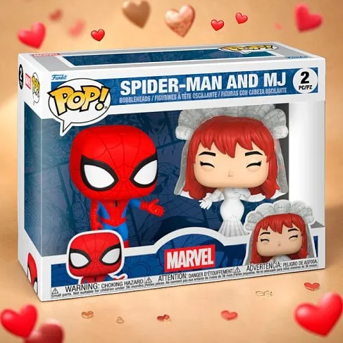 Фигурки Marvel Spider-Man and MJ — Funko Pop! Vinyl 2-pack