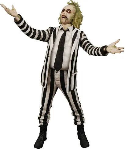 Фигурка Beetlejuice 1988 Stripe Suit — Neca Talking 1/4 Figure