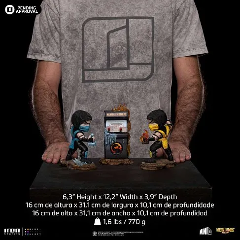 Фигурка Scorpion vs Subzero — Iron Studios Minico Mortal Kombat Arcade Set MiniCo