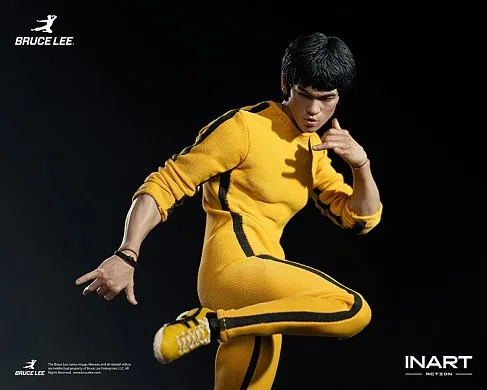 Фигурка Брюс Ли — Inart GyA036 Bruce Lee Yellow Jumpsuit 1/12