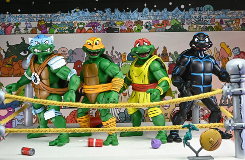 Фигурки Stump Wrestling 4-pack — Neca Teenage Mutant Ninja Turtles Archie Comics