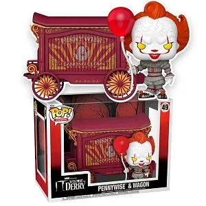 Фигурка IT Welcome To Derry Pennywise w Wagon — Funko Pop! Town Vinyl 1746