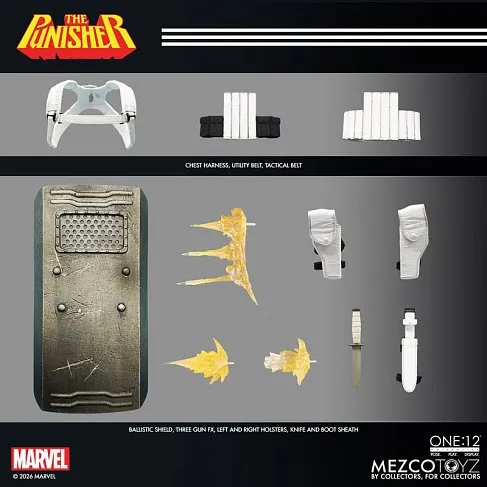 Фигурка Каратель — Mezco Marvel 1/12 Punisher