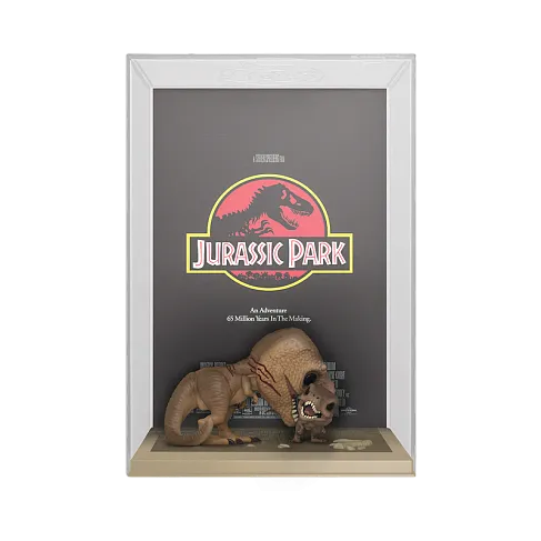 Фигурка Tyrannosaurus Rex and Velociraptor — Jurassic Park Pop! Movie Poster w Case