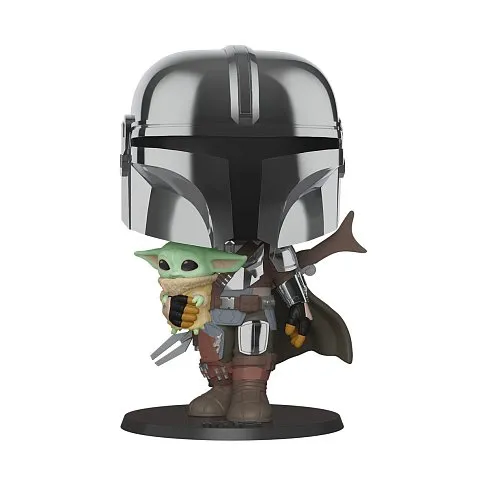 Фигурка Мандалорец — Funko Mandalorian Chrome 10 Inch Pop!