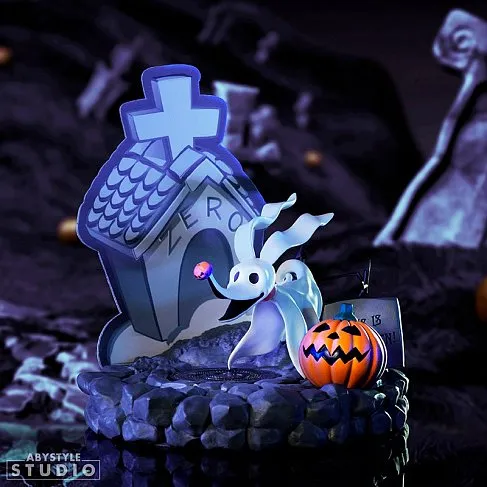 Фигурка Nightmare Before Christmas Zero — Abystyle Studio 1/10 PVC Statue