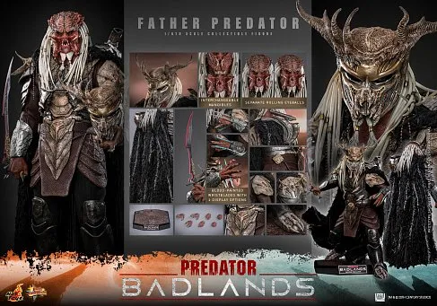 Фигурка Хищник — Hot Toys MMS863 Predator Badlands Father 1/6