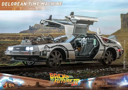 Модель DeLorean Time Machine — Hot Toys MMS738 Back to the Future III 1/6