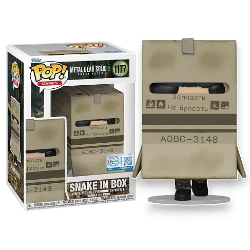 Фигурка Metal Gear Solid Snake in Box Exc — Funko Pop Vinyl 1177