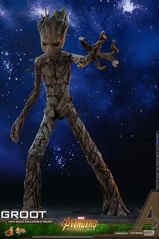Фигурки Грута и Ракеты — Hot Toys Avengers Infinity War 1/6 Groot Rocket