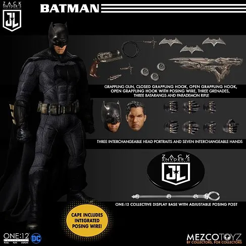 Фигурки Zack Snyder Justice League — Mezco Deluxe One:12 Collective Steel Boxed Set