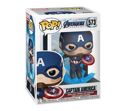 Фигурка Captain America — Funko Avengers Endgame POP! Broken Shield w Mjölnir