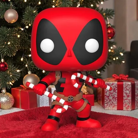 Фигурка Дэдпула — Funko POP! Marvel Holiday Deadpool Candy Canes 400