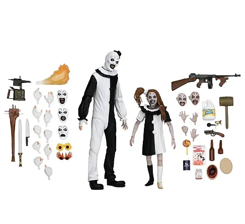 Фигурка Ultimate Art the Clown and Little Pale Girl — Neca Terrifier 2 2-Pack