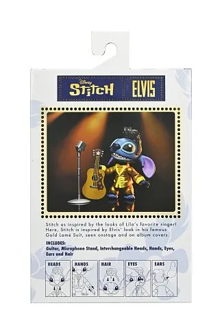 Фигурка Gold Suit Elvis Stitch Ultimate — Neca Disney Lilo & Stitch Figure