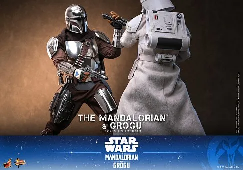 Фигурки Мандалорец и Грогу — Hot Toys MMS872 The Mandalorian and Grogu 1/6 Deluxe
