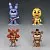 Фигурки ФНАФ "FNAF Freddy/Bonnie/Chica/Foxy" от Funko POP! 4 штуки