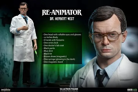 Фигурка Re-animator Doctor Herbert West — Infinite Kaustic Plastik 1/6 Standard Edition
