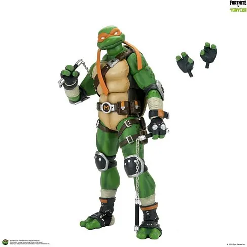 Фигурка Michelangelo — Neca Teenage Mutant Ninja Turtles Fortnite Action Figure