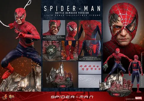 Фигурка Spider-Man Battle Damaged — Hot Toys MMS859 1/6 Figure