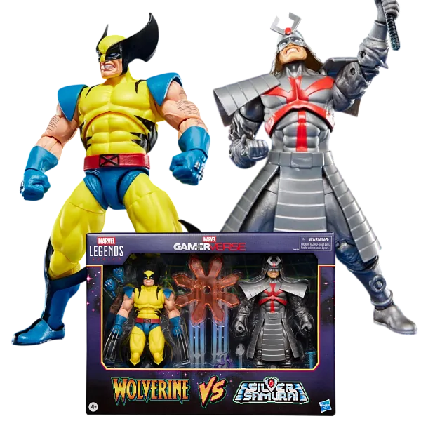 Фигурки Wolverine vs Silver Samurai — Hasbro Marvel Legends Gamerverse