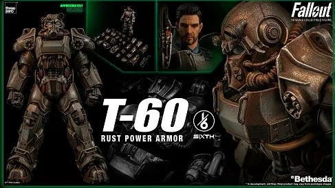 Фигурка Силовая броня — ThreeZero Fallout T-60 Rust Power Armor 1/6