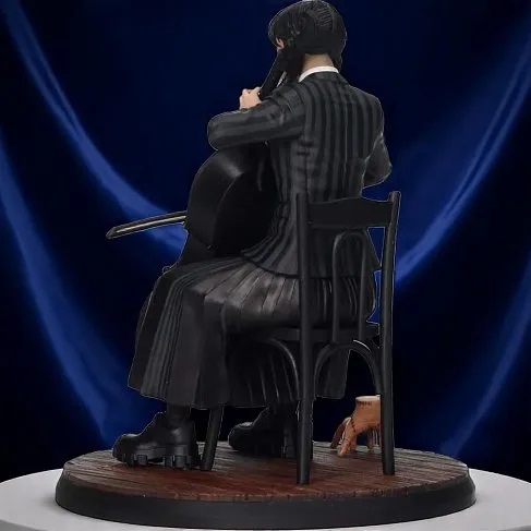 Фигурка Уэнсдей SD Toys Wednesday With Cello And Thing PVC Statue 